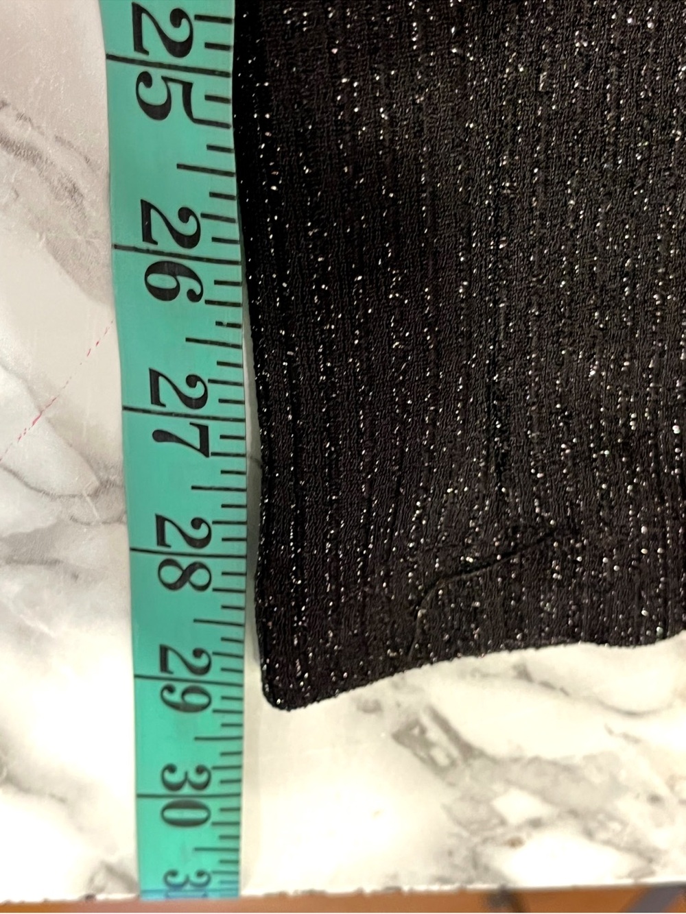 NWT REITMANS Rock ‘N Shine Black Wide Leg Stretch Metallic Pants size Large peti - Picture 8 of 9